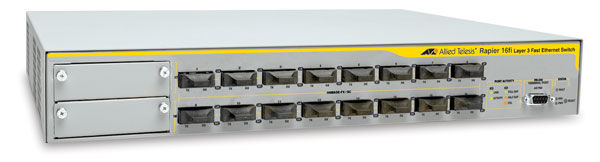 Allied Telesis 10/100FX x 16 ports Fast Ethernet Layer 3 switch Managed L3 White