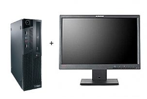 Lenovo ThinkCentre M90 + ThinkVision L1951p Intel® Core™ i3 i3-530 2 GB DDR3-SDRAM 320 GB Windows 7 Professional SFF PC Black