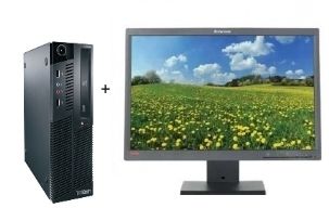 Lenovo ThinkCentre M90 + ThinkVision L2250p Intel® Core™ i3 i3-530 2 GB DDR3-SDRAM 320 GB Windows 7 Professional SFF PC Black