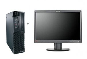 Lenovo ThinkCentre M90 + ThinkVision L2251p Intel® Core™ i3 i3-530 2 GB DDR3-SDRAM 320 GB Windows 7 Professional SFF PC Black