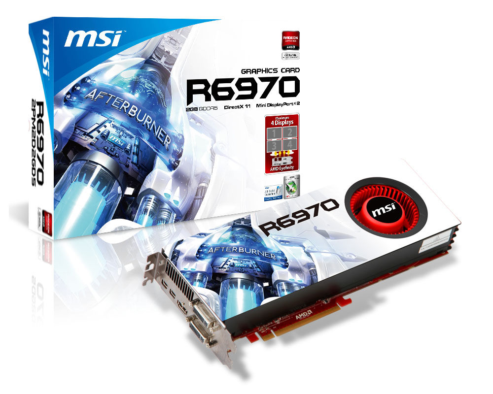 MSI V247-012R graphics card AMD Radeon HD6970 2 GB GDDR5