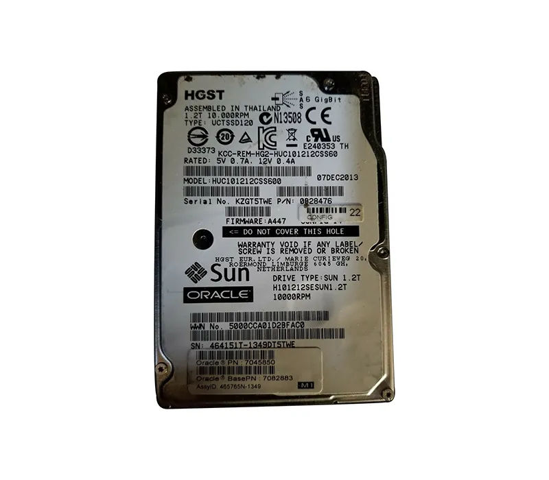7045850 - Sun 1.2TB 10000RPM SAS 6Gb/s 2.5-in HDD with Tray