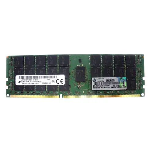 707301-001 - HP 24GB DDR3 1333MHz CL9 ECC RDIMM Memory Module