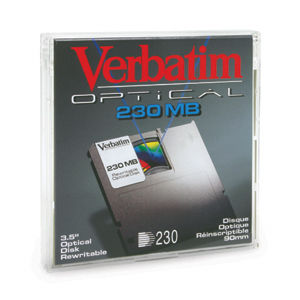 Verbatim 3.5" 230Mb ReWritable MO Disk Magneto optical disk