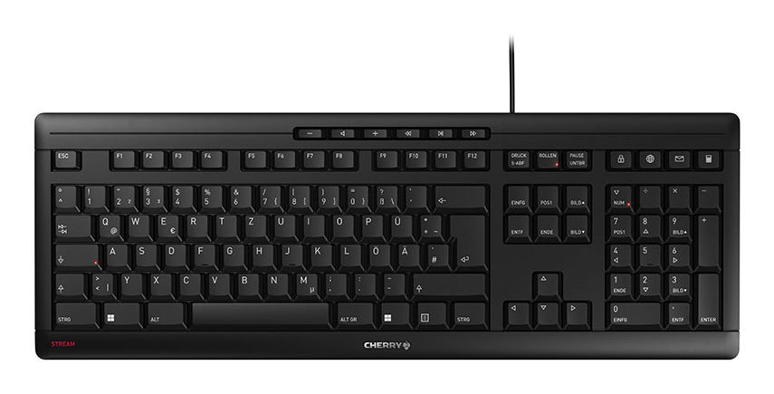 Contour Design STREAM keyboard Office USB QWERTZ German Black