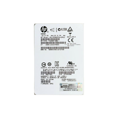 710487-001 - HP 400GB SAS 6.0Gb/s SFF 2.5-inch MLC Solid State Drive