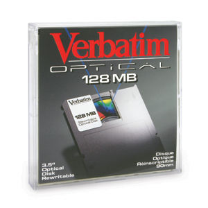Verbatim 3.5" 128Mb ReWritable MO Magneto optical disk