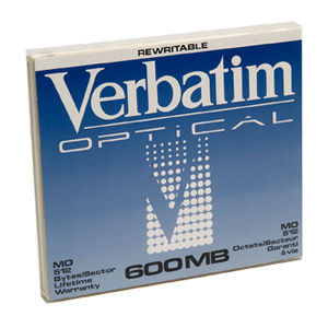Verbatim 5.25" 600MB ReWritable MO Disk Magneto optical disk