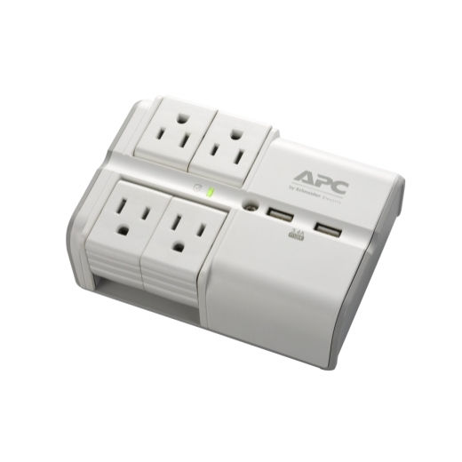APC PE4WRU3 surge protector White 4 AC outlet(s) 120 V