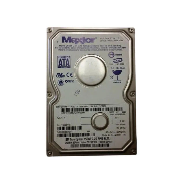71P7298 - IBM 250GB 7200RPM SATA 3Gb/s 3.5-in Hard Drive