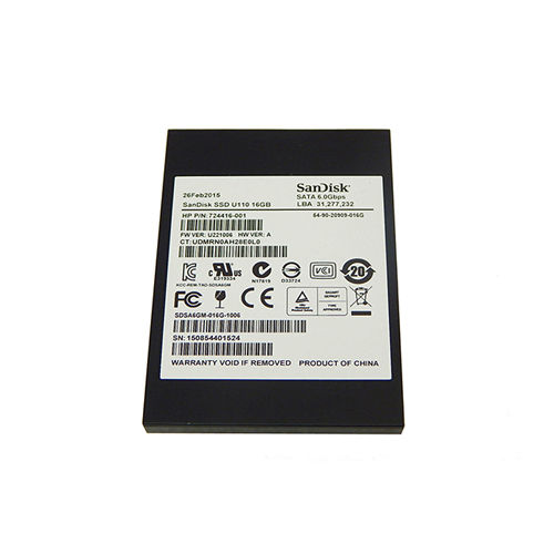 724416-001 - HP 16GB Multi level Cell mSATA Solid State Drive