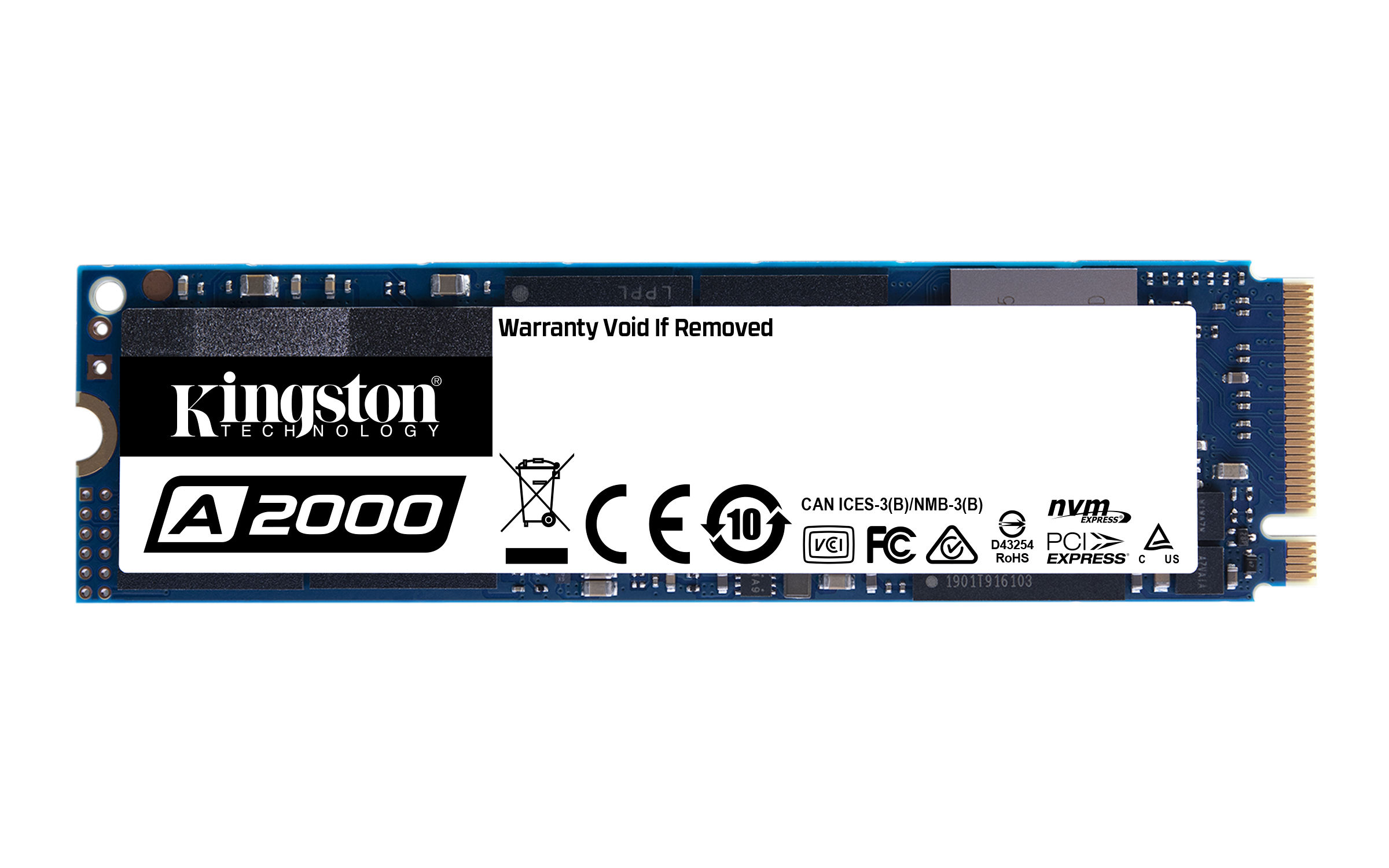 Kingston Technology A2000 1 TB M.2 PCI Express 3.0 NVMe 3D NAND