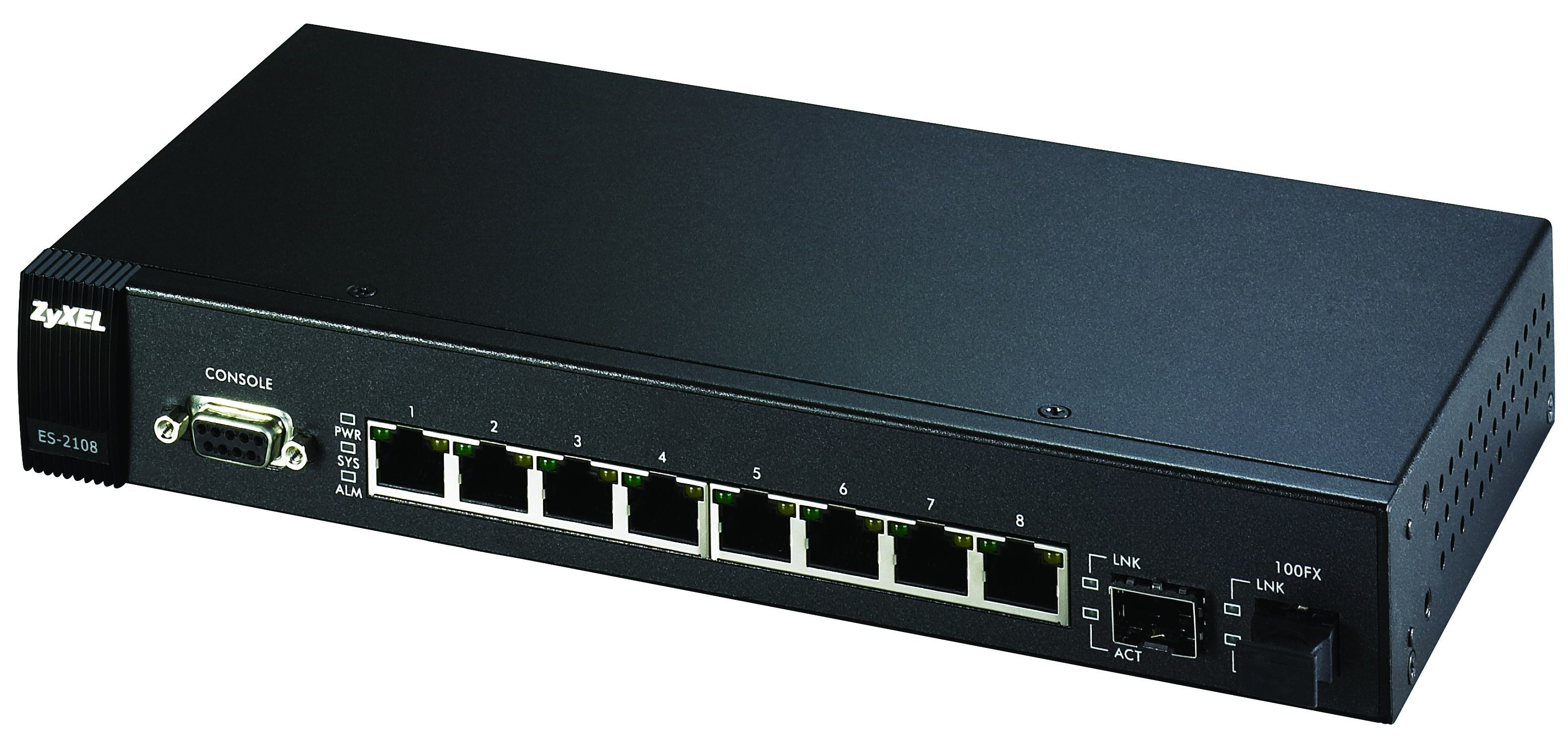 Zyxel ES-2108-LC 8-Port Managed Switch L2 Black