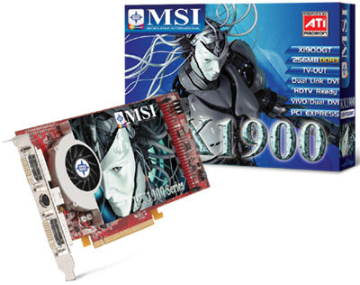 MSI ATI Radeon X1900GT - 256MB, DDR3 GDDR3