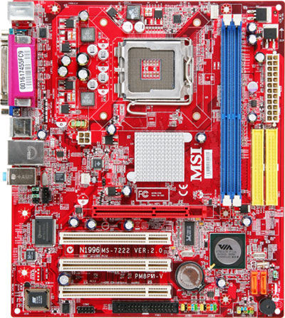 MSI PM8PM-V VIA P4M800 LGA 775 (Socket T) micro ATX