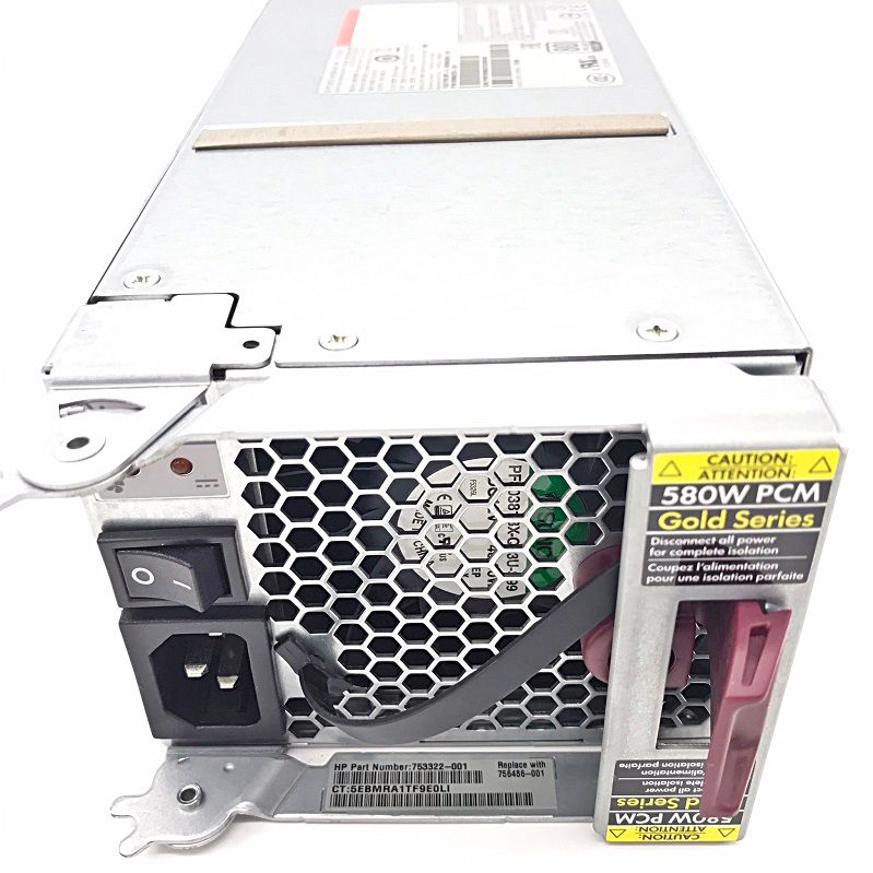 756486-001 - HP 580-Watts Gold Power Supply For 3Par 8000
