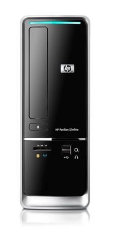 HP Pavilion Slimline s5715nl AMD Athlon II X4 640 3 GB DDR3-SDRAM 1 TB NVIDIA® GeForce® G405 Windows 7 Home Premium Micro Tower PC Black