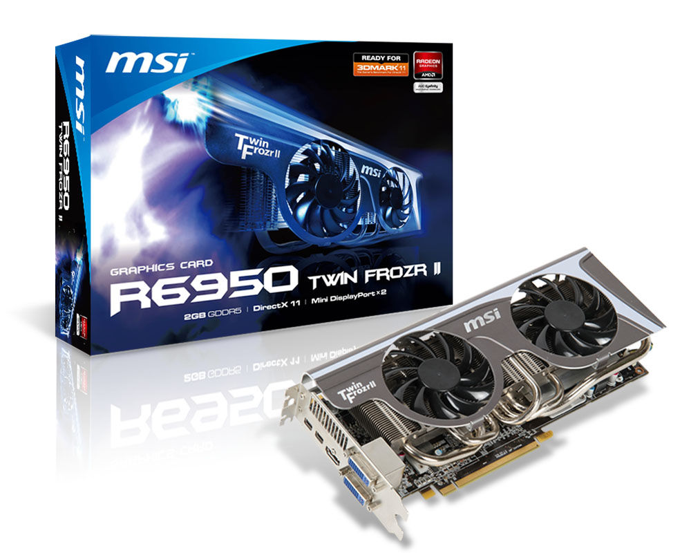 MSI R6950 TWIN FROZR II AMD 2 GB GDDR5