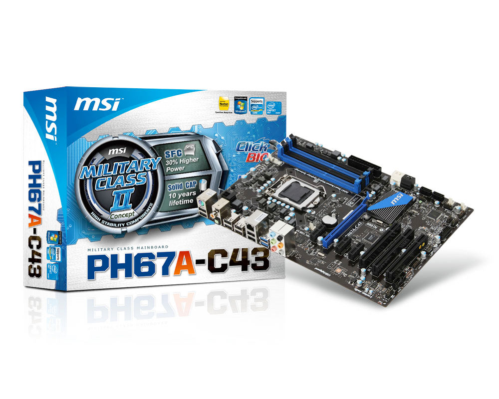 MSI PH67A-C43 LGA 1155 (Socket H2) ATX