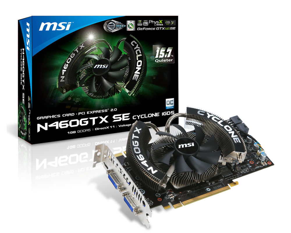 MSI V232-013R graphics card NVIDIA GeForce GTX 460 1 GB GDDR5