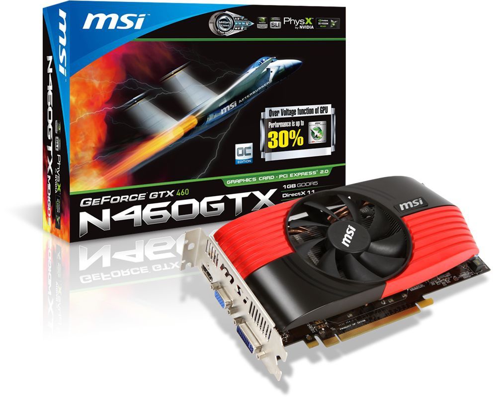 MSI V232-016R graphics card NVIDIA GeForce GTX 460 1 GB GDDR5