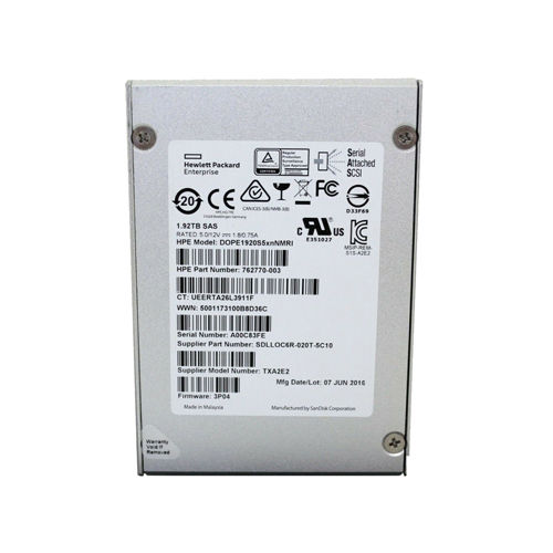 762770-003 - HPE 1.92TB 2.5 inch MLC 6Gb/s SAS Solid State Drive