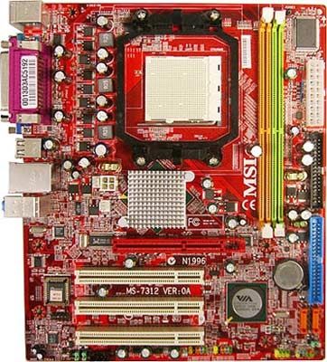 MSI K9MM-V VIA K8M800 Socket AM2 micro ATX