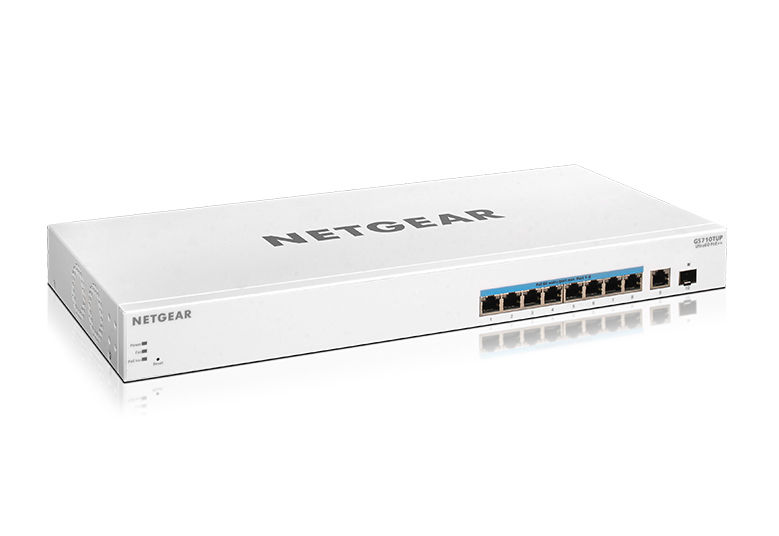 NETGEAR 10-Port Ultra60 PoE Gigabit Ethernet Smart Switch (GS710TUP)