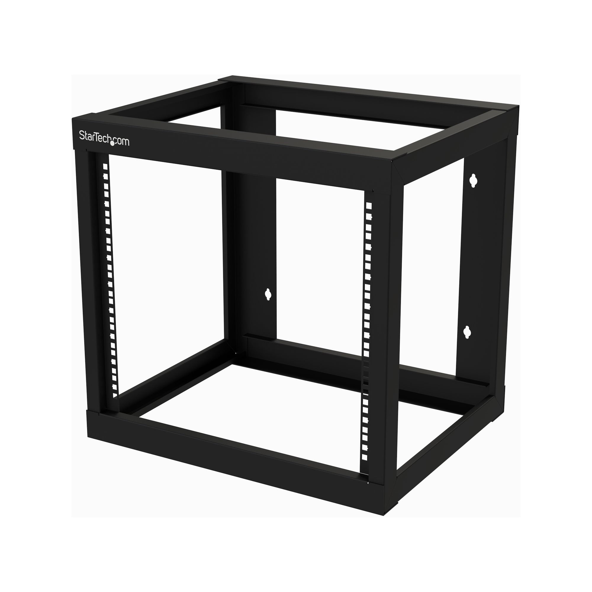 StarTech.com 9U 19" Wall Mount Network Rack 17" Deep 2 Post Open Frame for Server Room/Data/AV/IT/Communication/Computer Equipment/Patch Panel w/Cage Nuts/Screws Hook/Loop 79kg Capacity~9U 19" Wall Mount Network Rack 17" Deep 2 Post Open Frame for Server Room/Data/AV/IT/Communication/Computer Equipment/Patch Panel w/Cage Nuts/Screws Hook/Loop 175lb Capacity