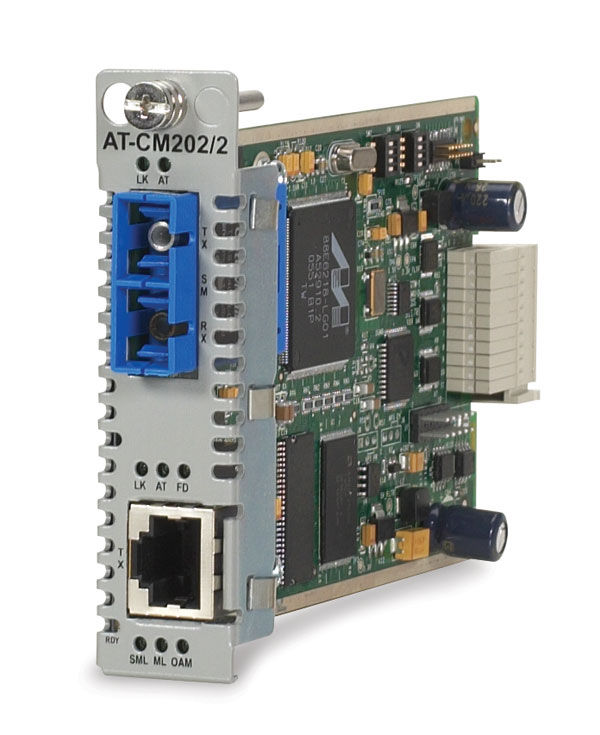 Allied Telesis 10/100TX, 100FX (SC) Converteon™ media & rate converter line card w/ OAM, 40km network media converter 100 Mbit/s