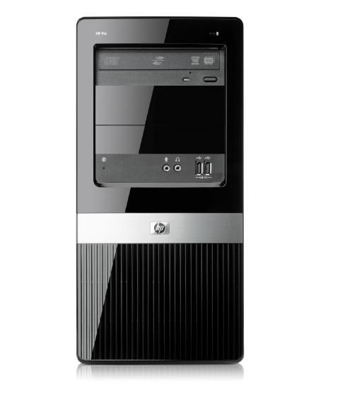 HP Pro 3125 MT AMD Athlon II X2 250 2 GB 320 GB AMD Radeon HD 3000 Windows 7 Professional Mini Tower PC Black