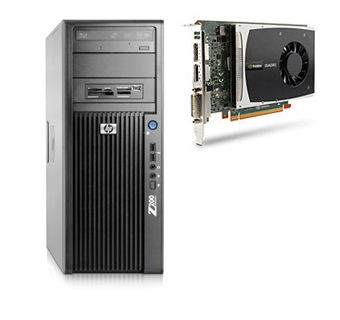 HP Z200 MT + NVIDIA Quadro 2000 Intel® Core™ i3 i3-540 2 GB DDR3-SDRAM Windows 7 Professional Minitower Workstation