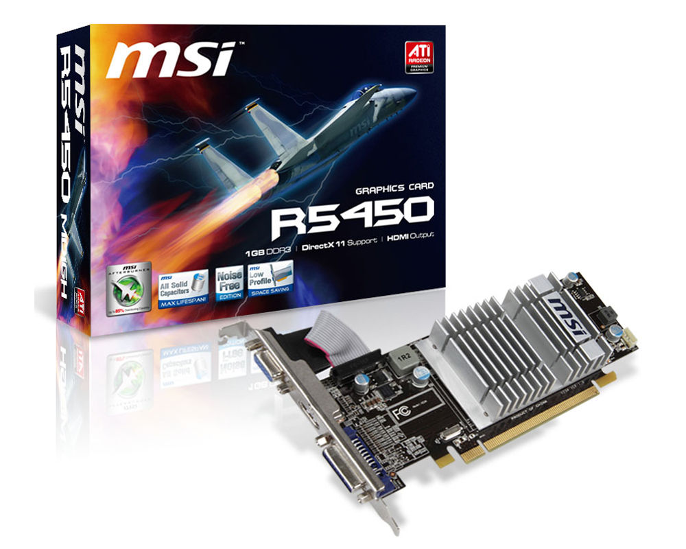 MSI V234-020R graphics card AMD Radeon HD5450 1 GB GDDR3