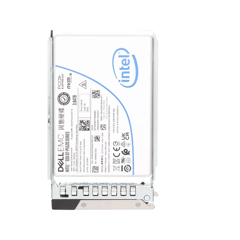 77MRY - Dell 3.84TB PCI Express NVMe TLC U.2 2.5" Solid State Drive