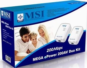 MSI MEGA ePower 200AV Kit 200 Mbit/s