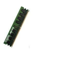 Buffalo 533MHz, PC2-4200 Unbuffered x64 Non-ECC, 240 Pin (D2U533B-1G/BJ) memory module 1 GB DDR2 240-pin DIMM