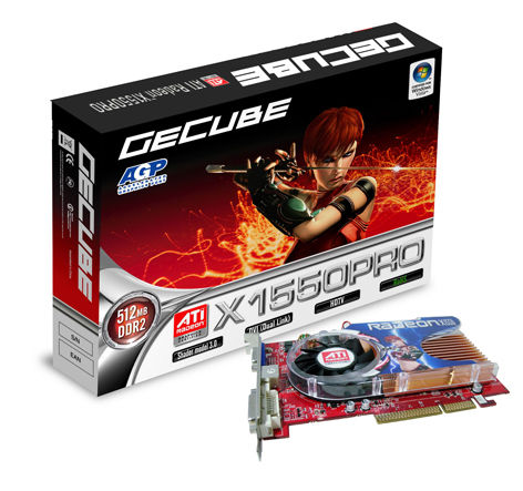 ASUS RADEON X1550, AGP 8x, 512MB DDR 2, AVIVO Edition GDDR2