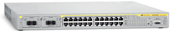 Allied Telesis 10/100TX x 24 ports Fast Ethernet PoE Switch Managed L3 Power over Ethernet (PoE)