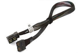 787PR - Dell 12x 3.5 Backplane to PCI-E PERC Mini SAS HD SFF-8643 Hardware RAID Cable for PowerEdge R740XD