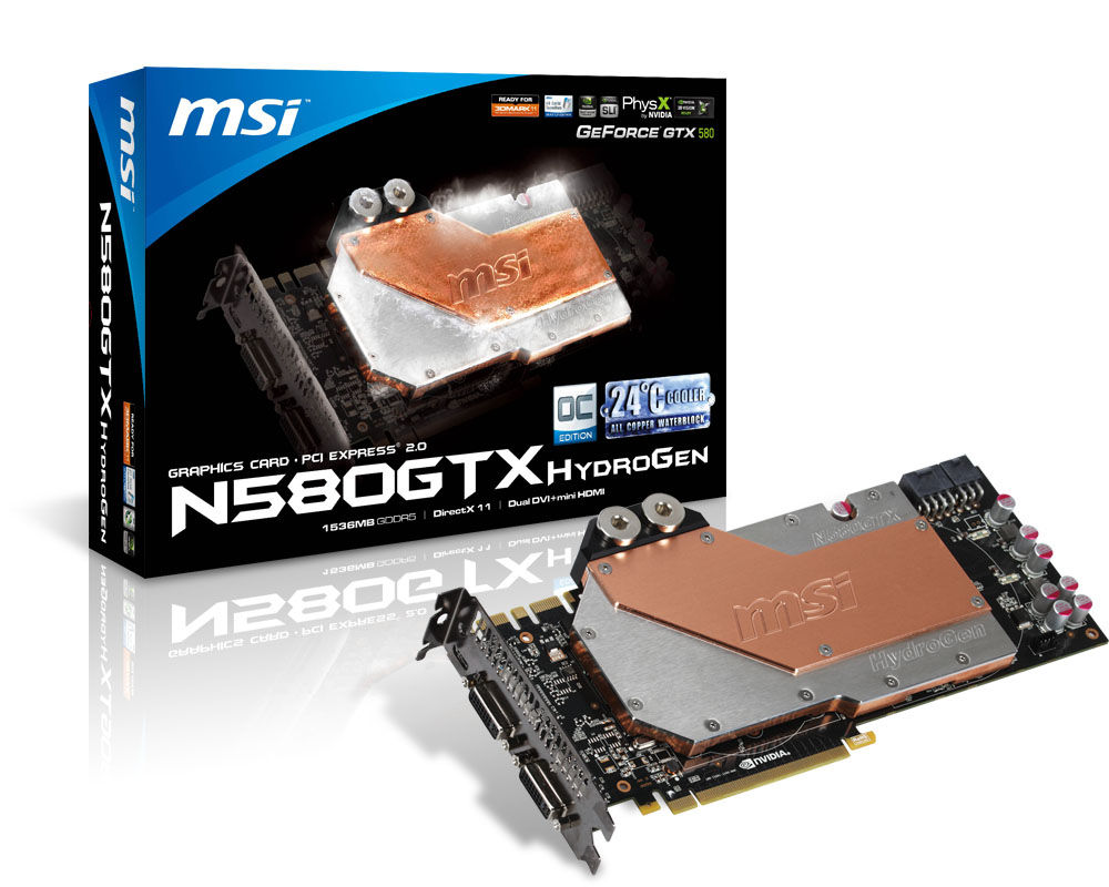 MSI V255-056R graphics card NVIDIA GeForce GTX 580 1.5 GB GDDR5