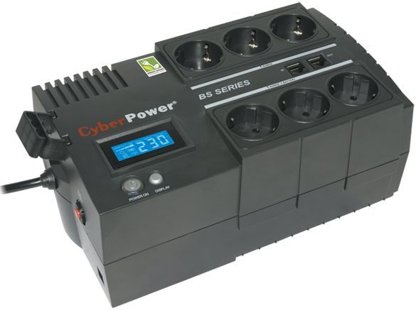 CyberPower BS850ELCD uninterruptible power supply (UPS) 0.85 kVA 510 W