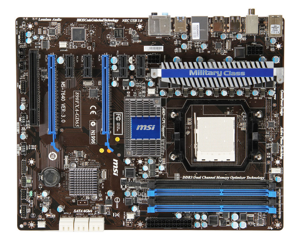 MSI 890FXA-GD65 motherboard AMD 890FX ATX