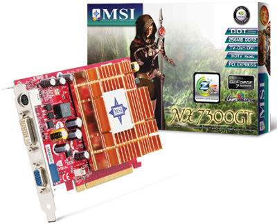 MSI NX7300GT-TD256EH 256MB DDR2 PCI-Express x16 TVout DVI GDDR2