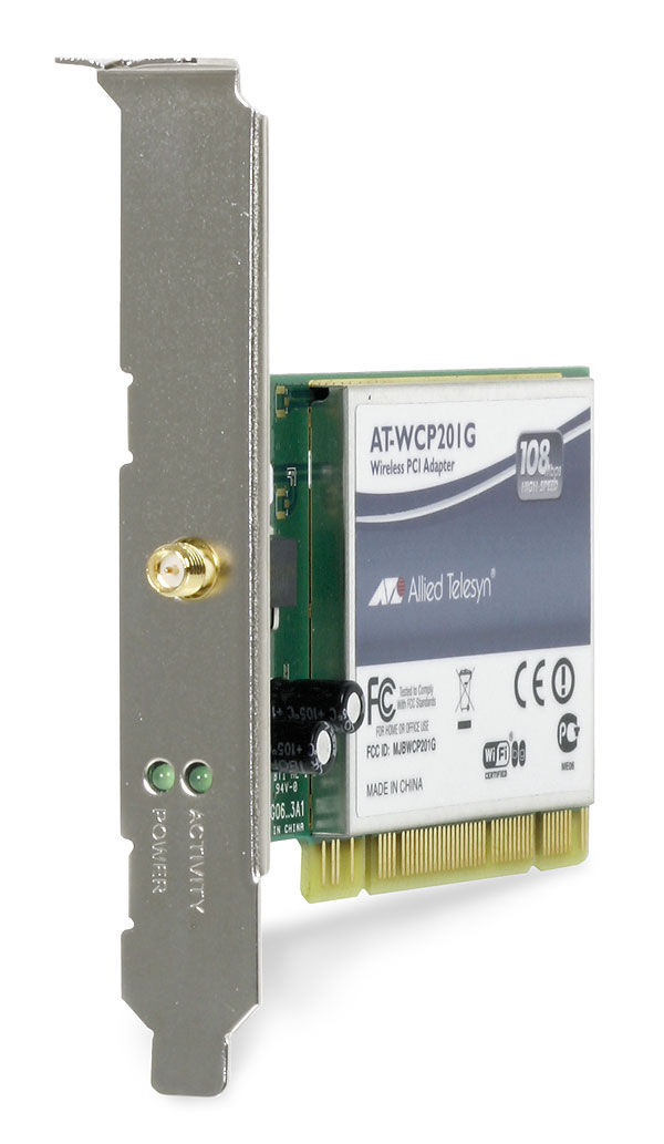 Allied Telesis High Speed 802.11g Wireless PCI Adapter Internal 108 Mbit/s