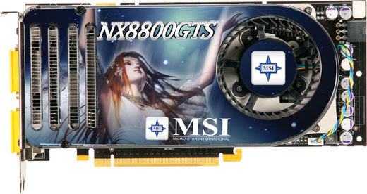 MSI NX8800GTS-T2D640E-HD 640MB GDDR3 PCI E GeForce 8800 GTS