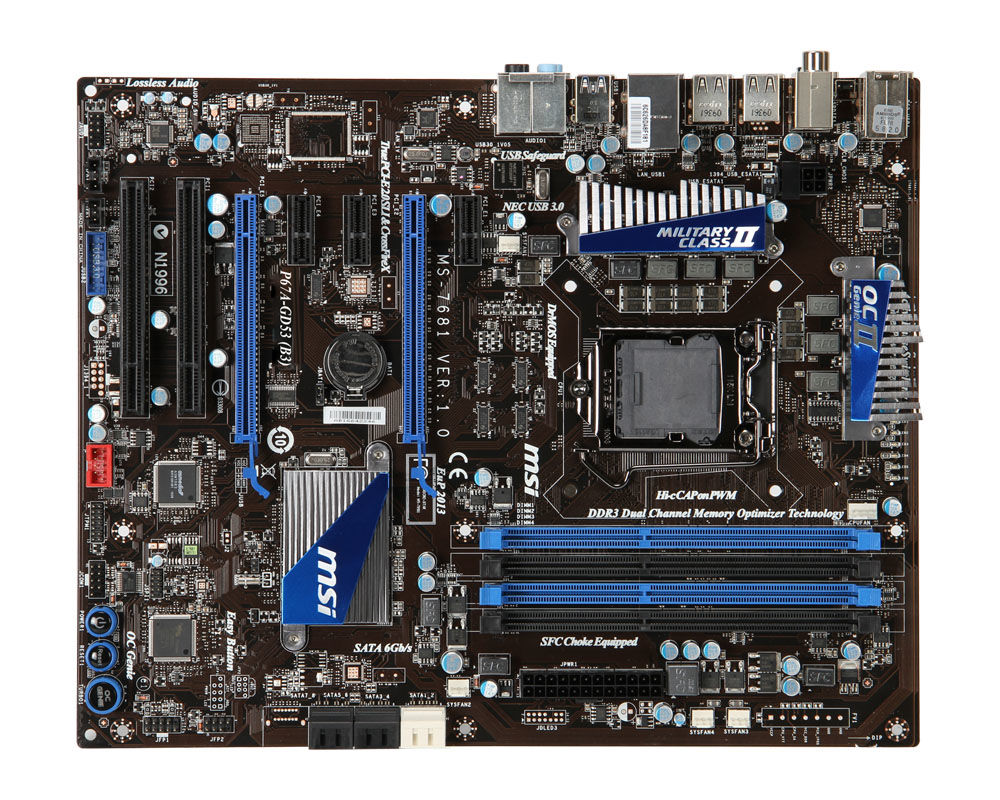 MSI P67A-GD53 (B3) Intel® P67 LGA 1155 (Socket H2) ATX