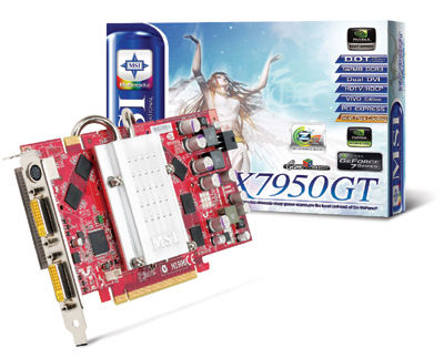 MSI NX7950GT-VT2D512EZ-HD 512MB GDDR3 PCI Express 16x