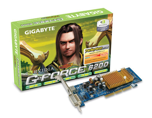 GIGABYTE GV-N62256DP2 graphics card GeForce 6200 GDDR2