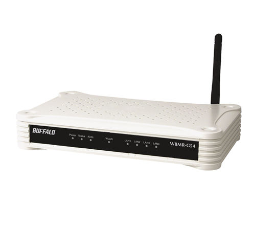 Buffalo WBMR-G54 wireless router Black, White