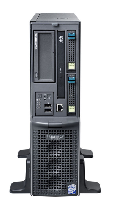 Fujitsu PRIMERGY TX120 S2 server 292 GB Tower Intel® Core™2 Duo P8400 2.26 GHz 2 GB DDR2-SDRAM